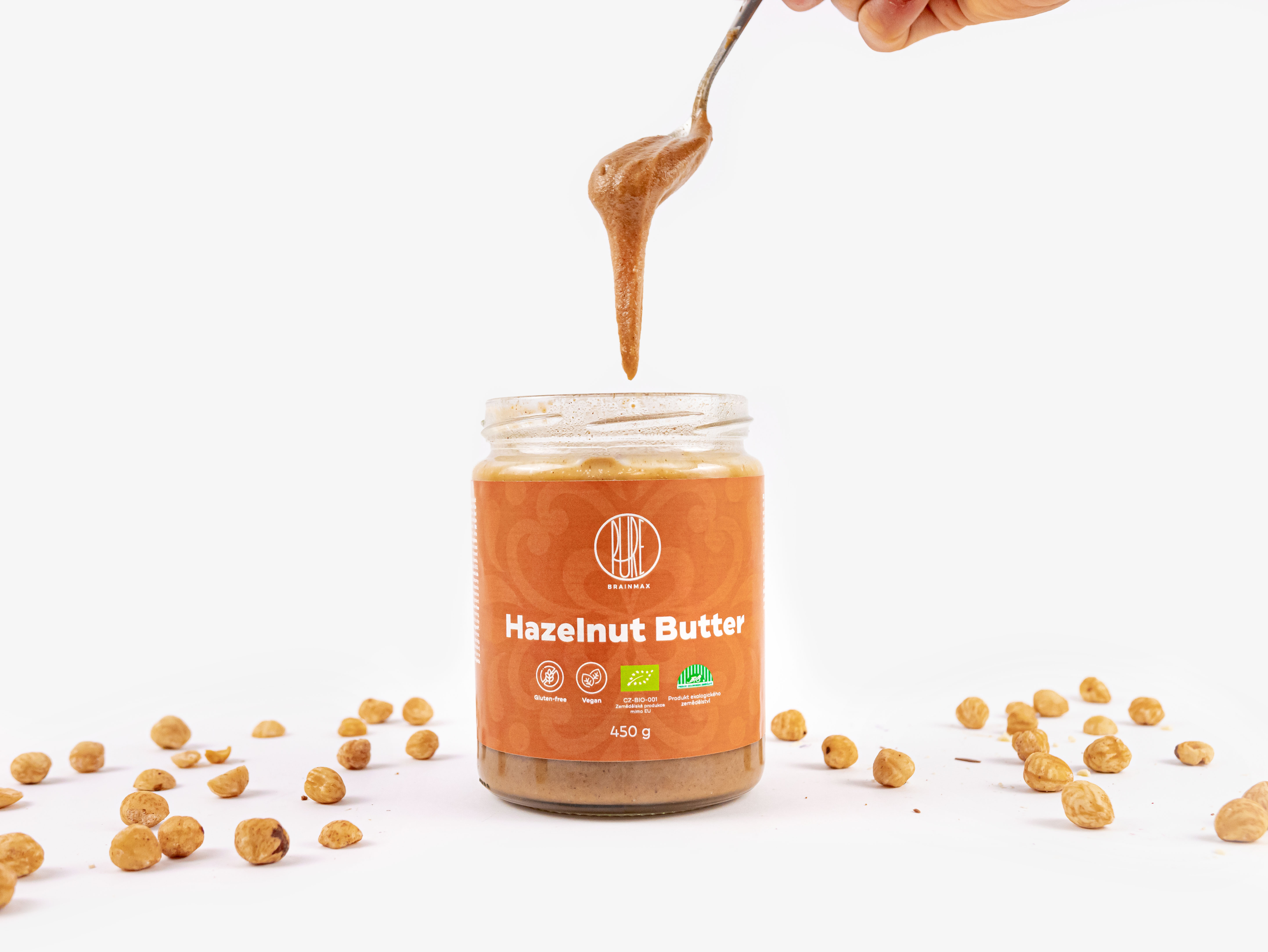 BrainMax Pure 100% Lískooříškový krém, BIO, 30 g Obrázek