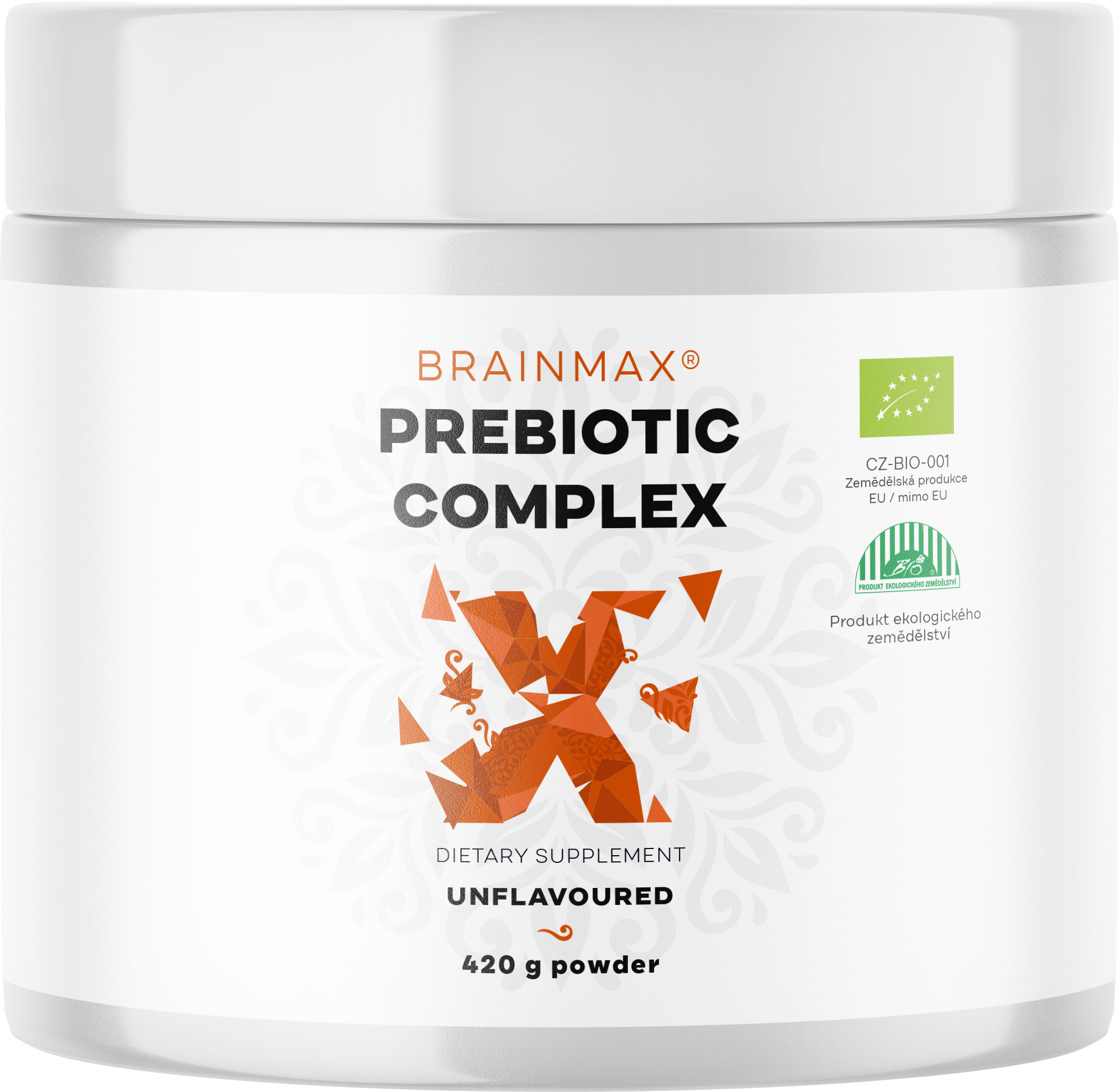 BrainMax Prebiotic Complex, prebiotická směs, BIO, 420 g Obrázek