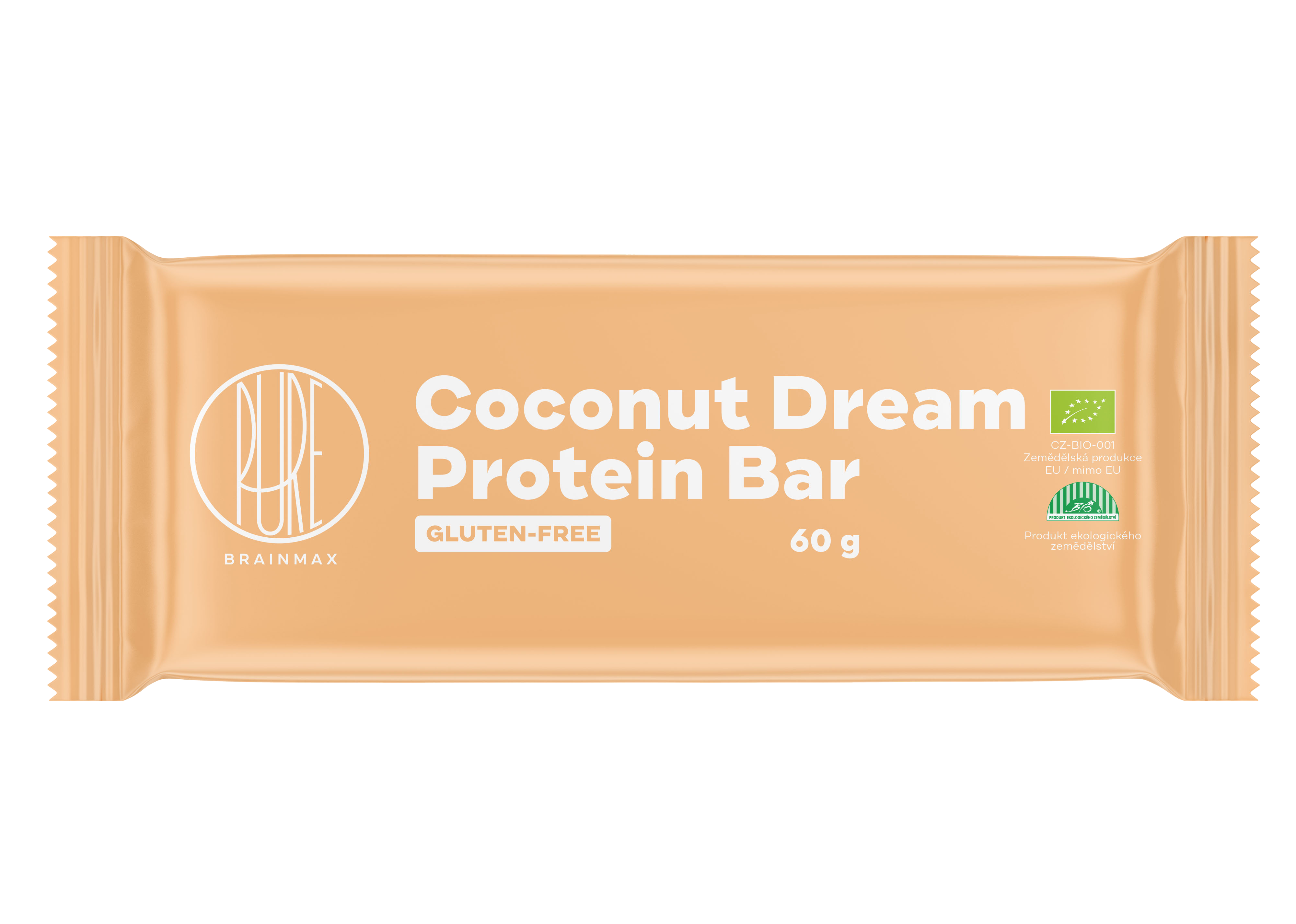 BrainMax Pure Proteinová tyčinka, Kokos, BIO, 60 g Obrázek