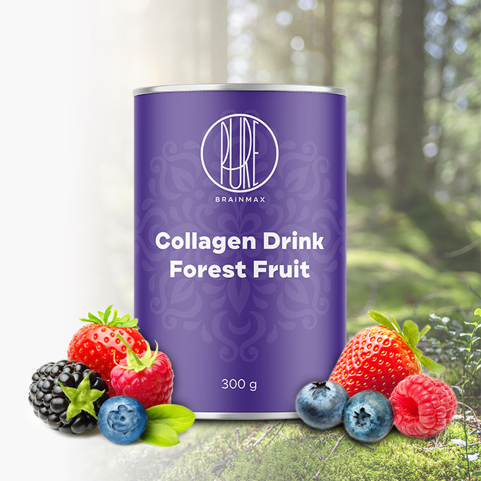 BrainMax Pure BrainMax Collagen Drink, kolagen nápoj, lesní ovoce 300 g Obrázek