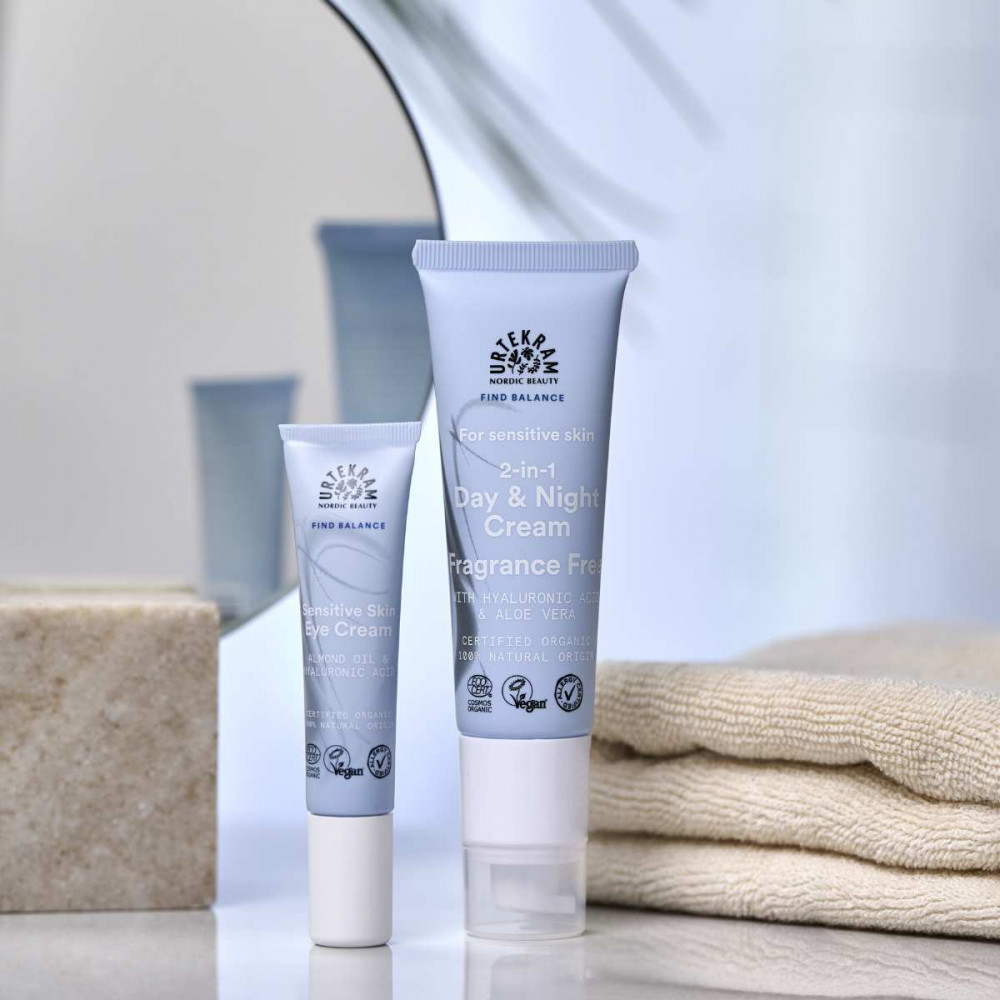 Urtekram oční krém Bez parfemace, 15 ml, BIO Obrázek