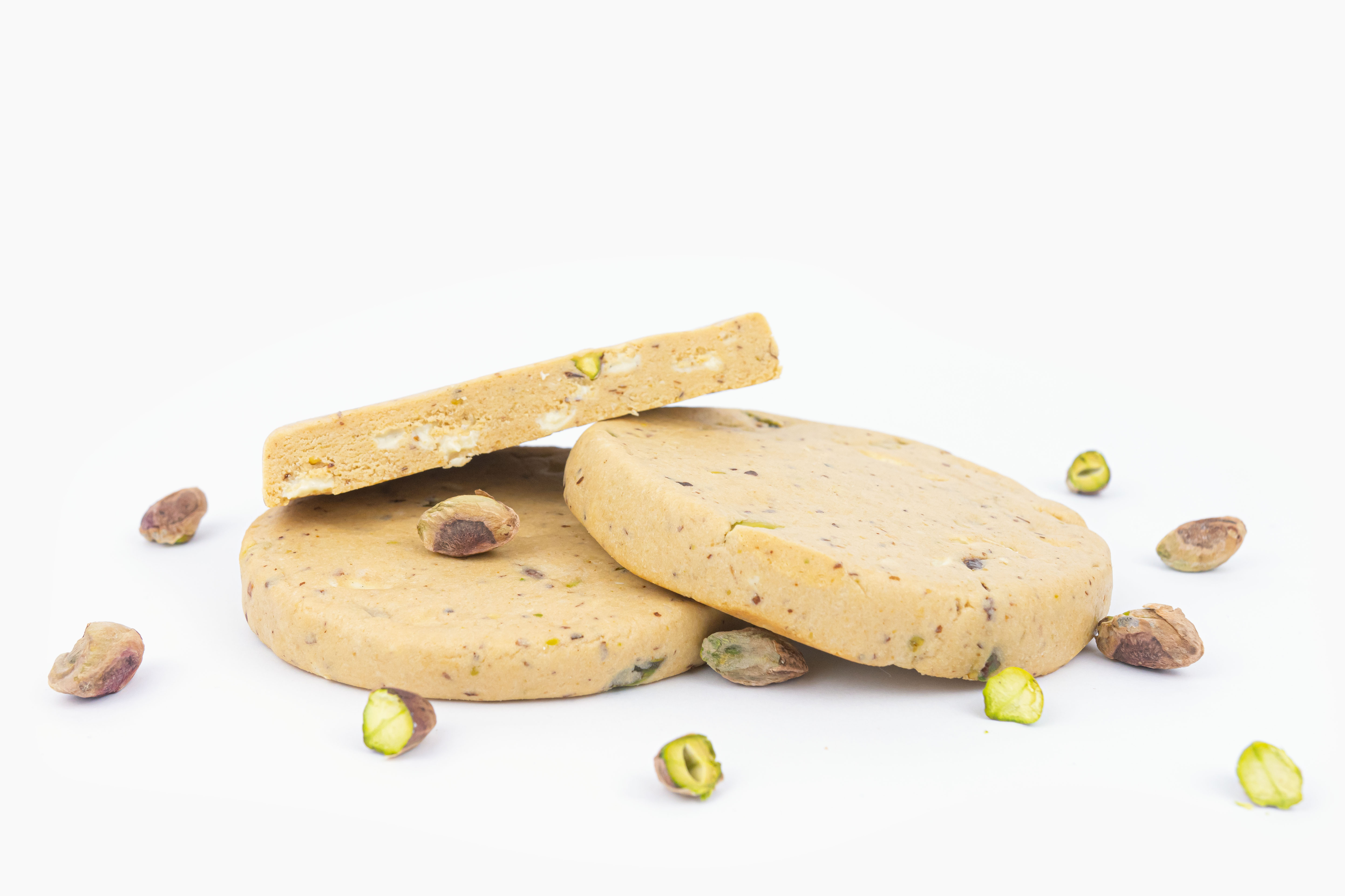 BrainMax Pure Protein Cookie - Pistácie & Bílá čokoláda, BIO, 100 g Obrázek