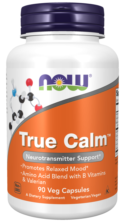 Now® Foods NOW True Calm, Podpora uvolnění a relaxace, 90 rostlinných kapslí Obrázek