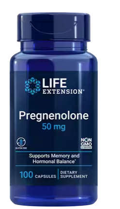 Life Extension Pregnenolone, 50 mg, 100 kapslí Obrázek