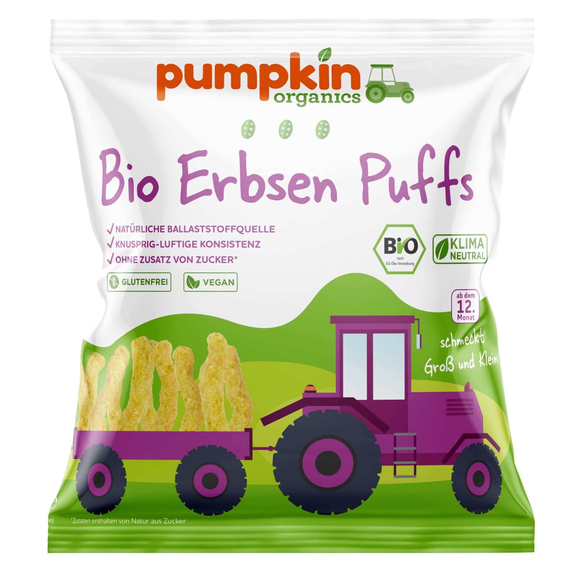 Pumpkin Organics - Hrachové křupky BIO, 20 g Obrázek