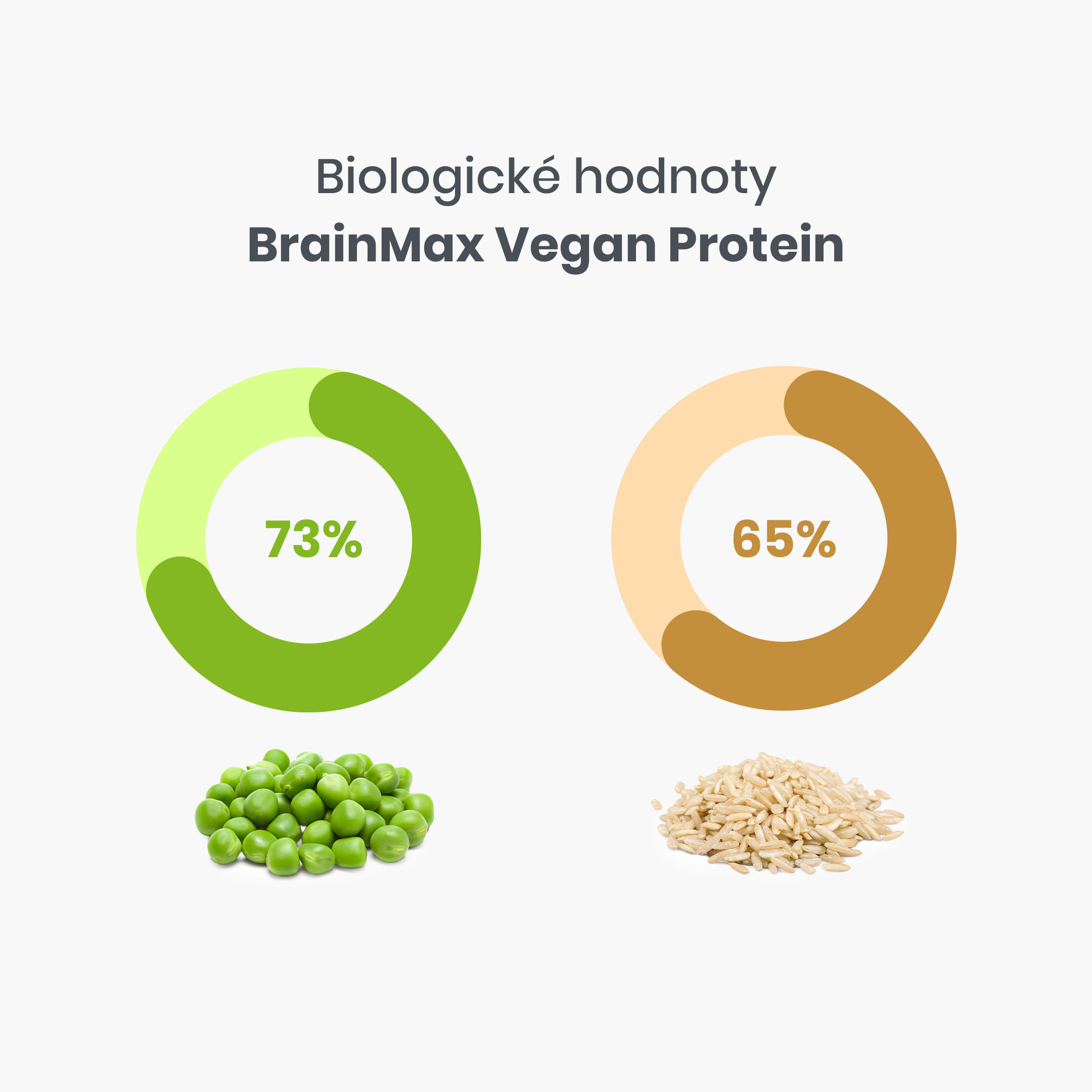 BrainMax Vegan protein, Kokos, 1000 g Obrázek