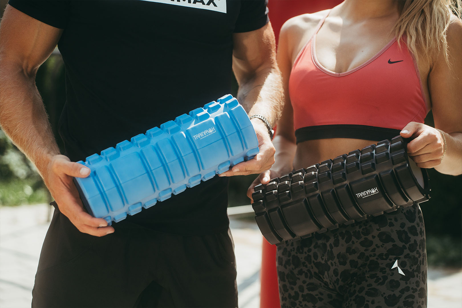 TrainMax masážní válec, roller Barva: Modrá Obrázek