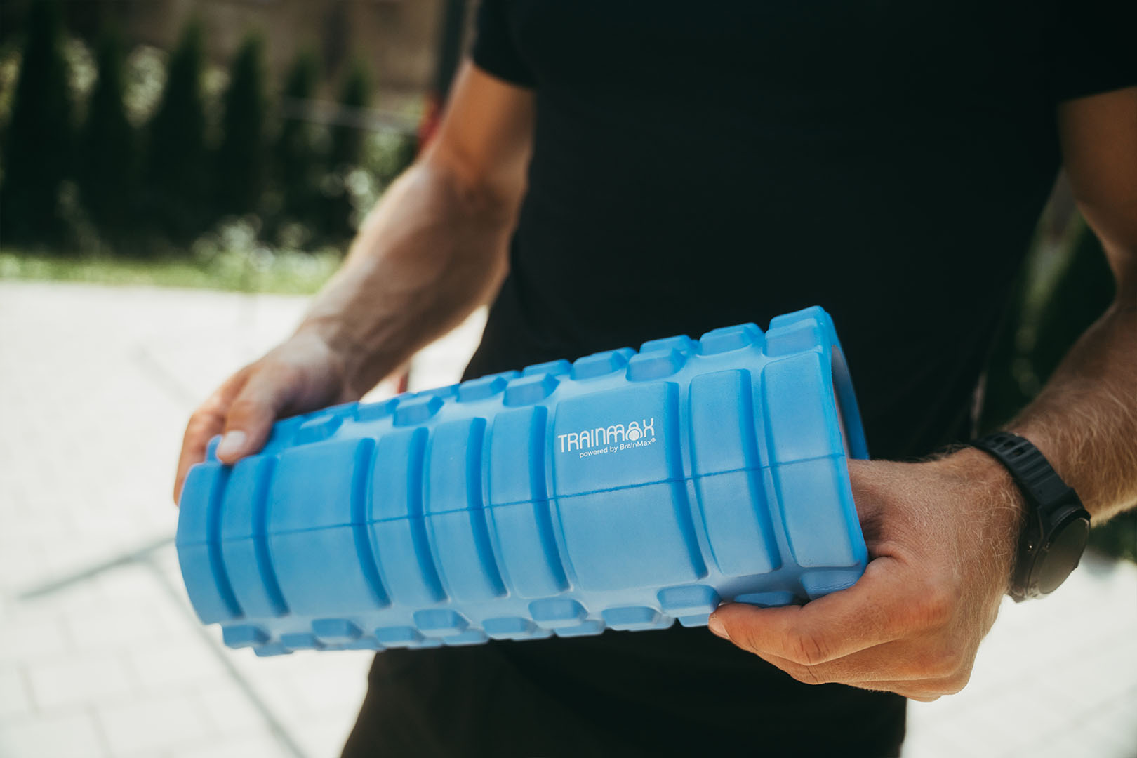 TrainMax masážní válec, roller Barva: Modrá Obrázek