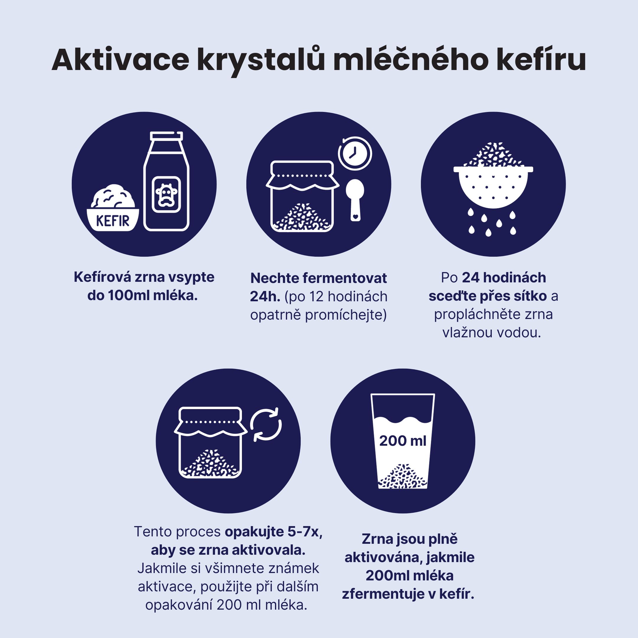 BrainMax Pure Mléčný kefír, zrna, BIO, 1 g Obrázek