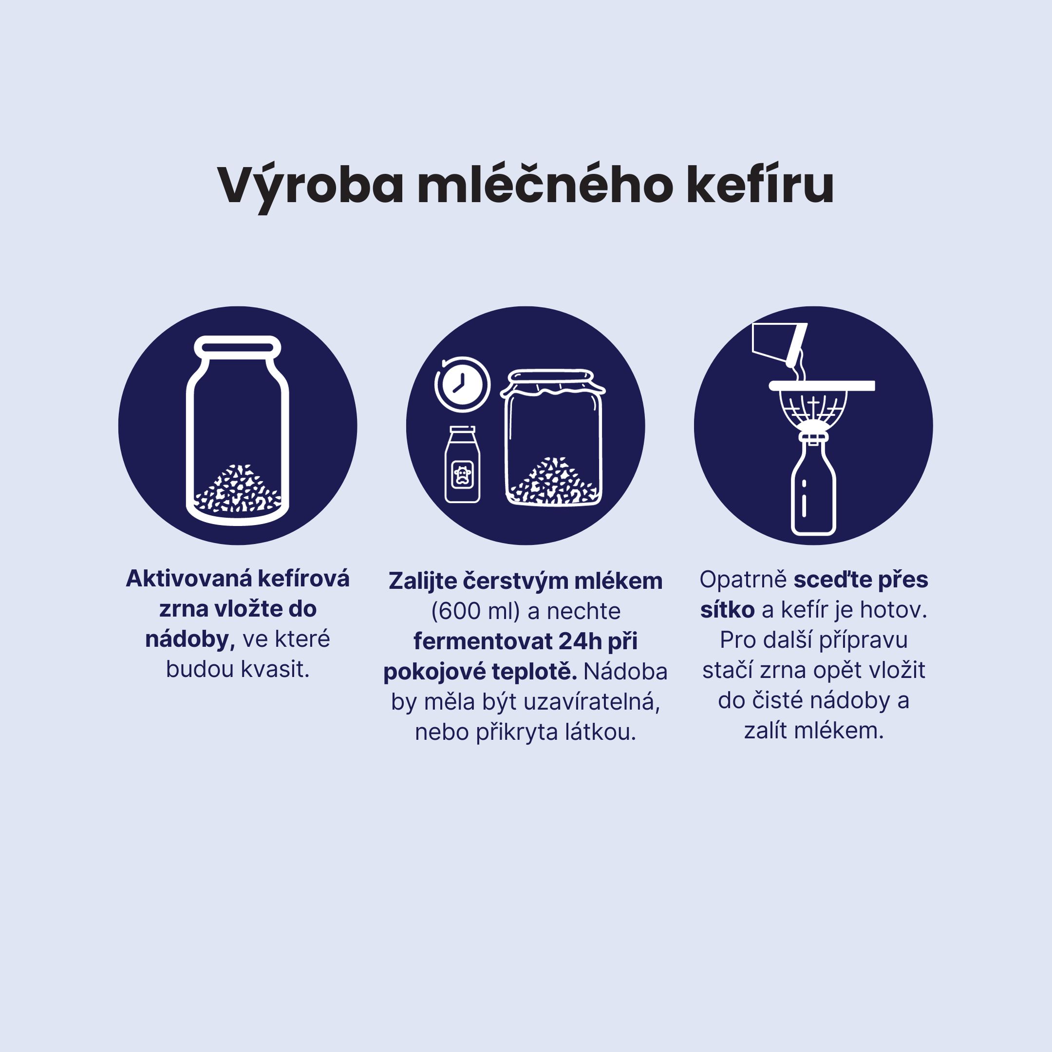 BrainMax Pure Mléčný kefír, zrna, BIO, 1 g Obrázek