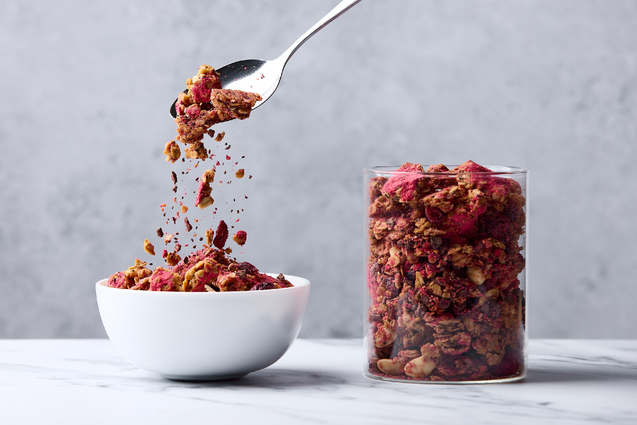 BrainMax Pure Choco Raspberry Granola, granola s čokoládou a malinami, BIO, 400 g Obrázek