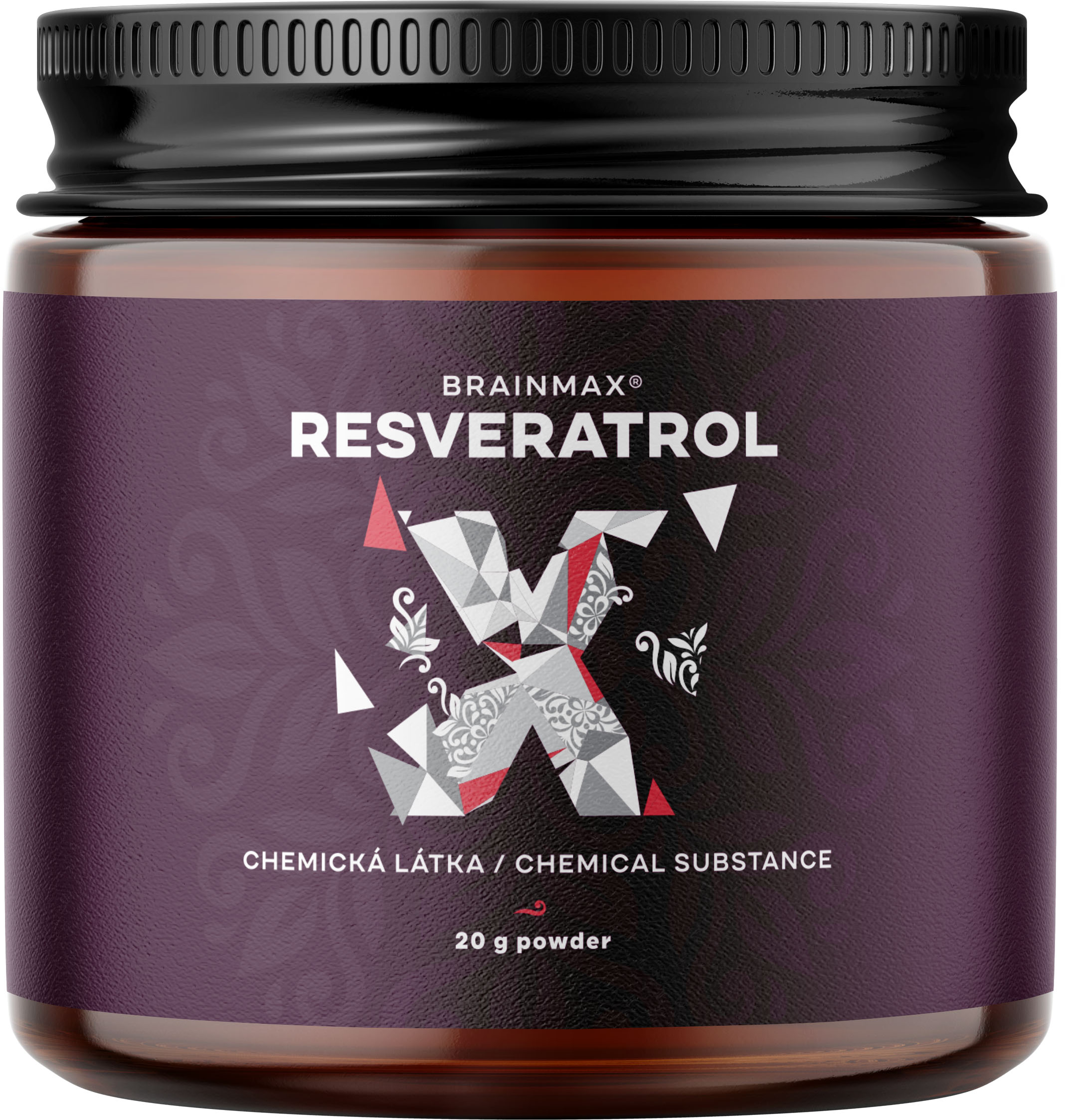 BrainMax Resveratrol Powder, resveratrol prášek, 20 g Obrázek