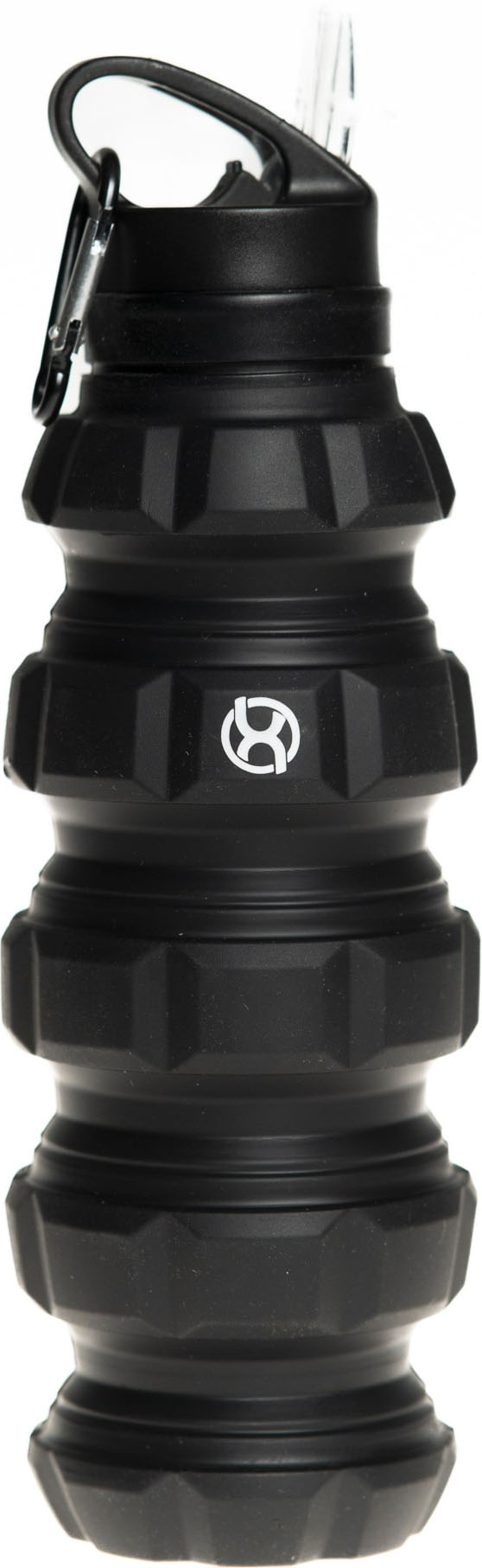 BrainMax Grenade bottle, skládací silikonová lahev na vodu, 580 ml Barva: Zářivě zelená Obrázek