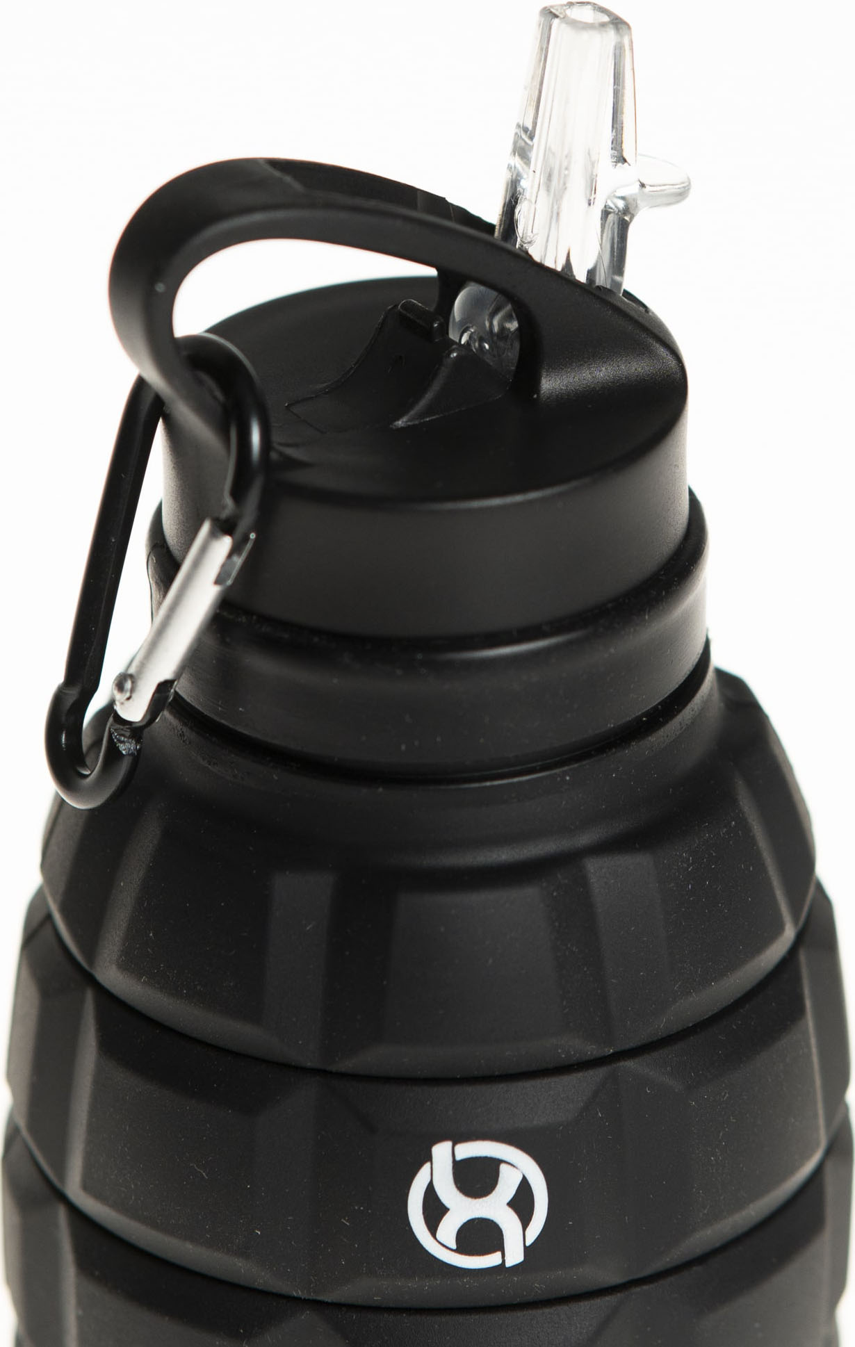 BrainMax Grenade bottle, skládací silikonová lahev na vodu, 580 ml Barva: Zářivě zelená Obrázek