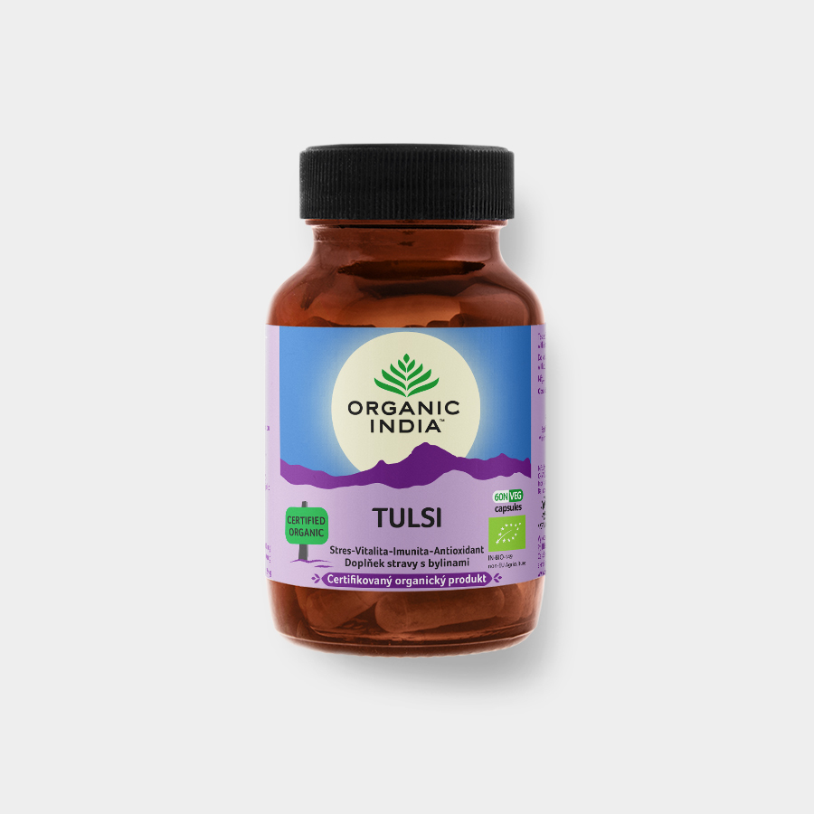 Organic India Tulsi 60 kapslí Obrázek