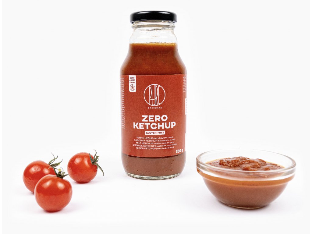 BrainMax Pure Ketchup - ZERO (sladký kečup s erythritolem), 350 g Obrázek