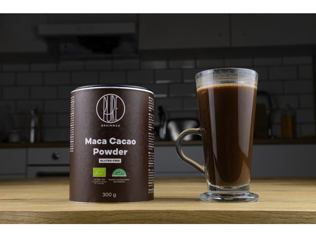 BrainMax Pure Maca Cacao, Kakao s Macou BIO, 300 g Obrázek