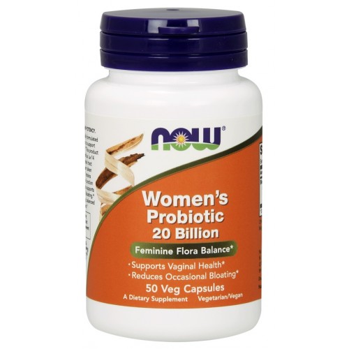 Now® Foods NOW Women's probiotic (probiotika pro ženy), 20 miliard, 50 rostlinných kapslí Obrázek