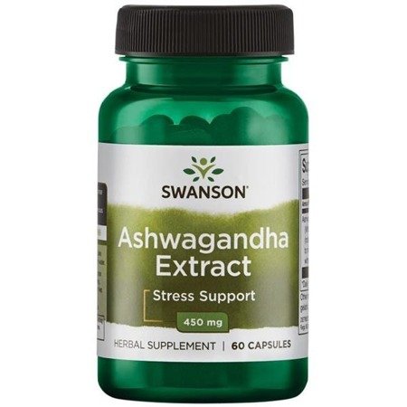 Swanson Ashwagandha Extract 450 mg, 60 kapslí Obrázek