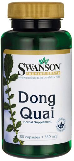 Swanson Dong Quai (Andělika čínská), 530 mg, 100 kapslí Obrázek