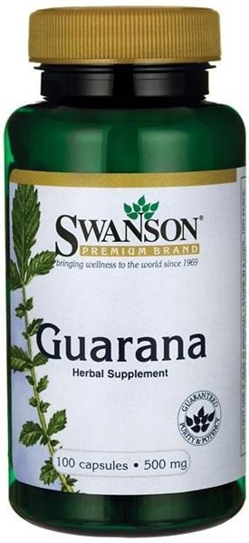 Swanson Guarana, 500 mg, 100 kapslí Obrázek