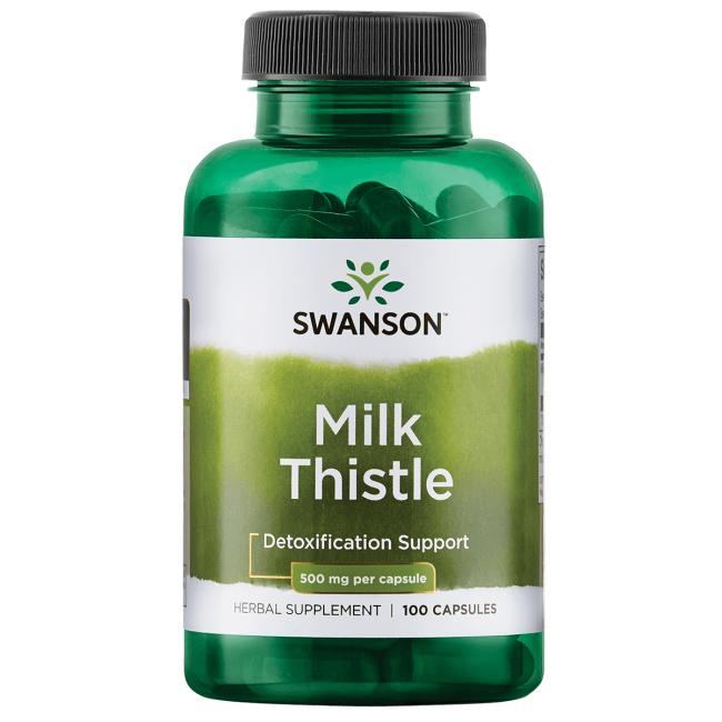 Swanson Milk Thistle (Ostropestřec), 500 mg, 100 kapslí Obrázek