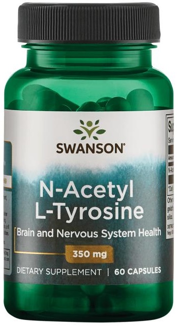 Swanson N-Acetyl L-Tyrosine, 350 mg, 60 kapslí Obrázek