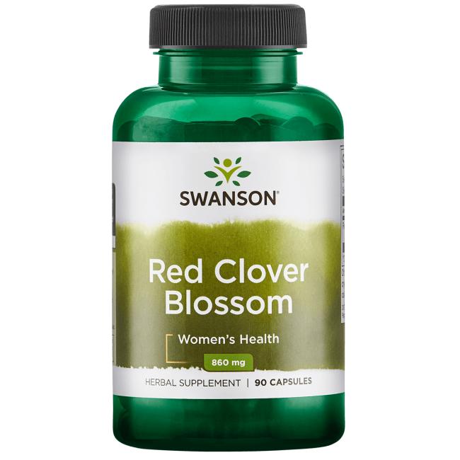 Swanson Red Clover Blossom (Jetel červený), 430 mg, 90 kapslí Obrázek