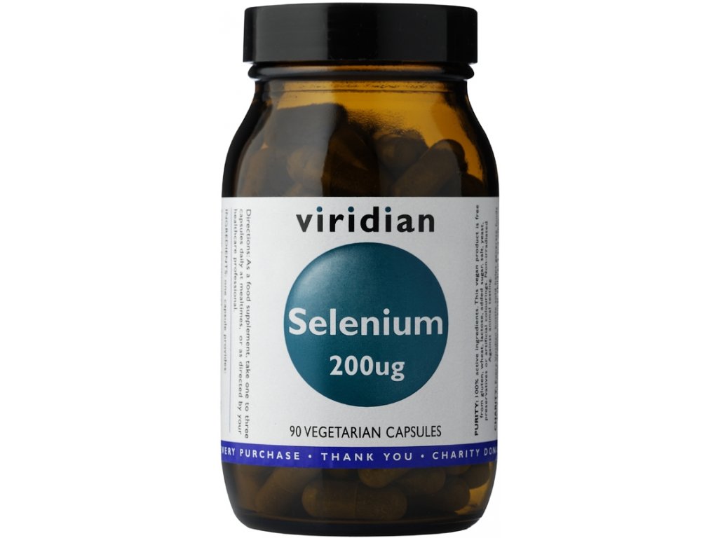 Viridian Selenium 200µg - 90 kapslí Obrázek