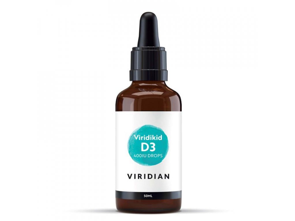 Viridian Viridikid Vitamin D Drops 400IU 30 ml Obrázek