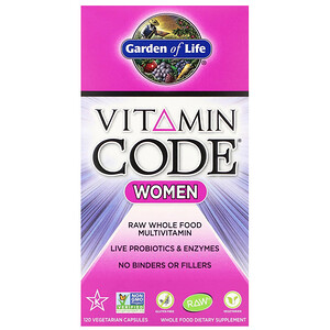 Garden of life Vitamin Code Women (multivitamin pro ženy) - 120 rostlinných kapslí Obrázek