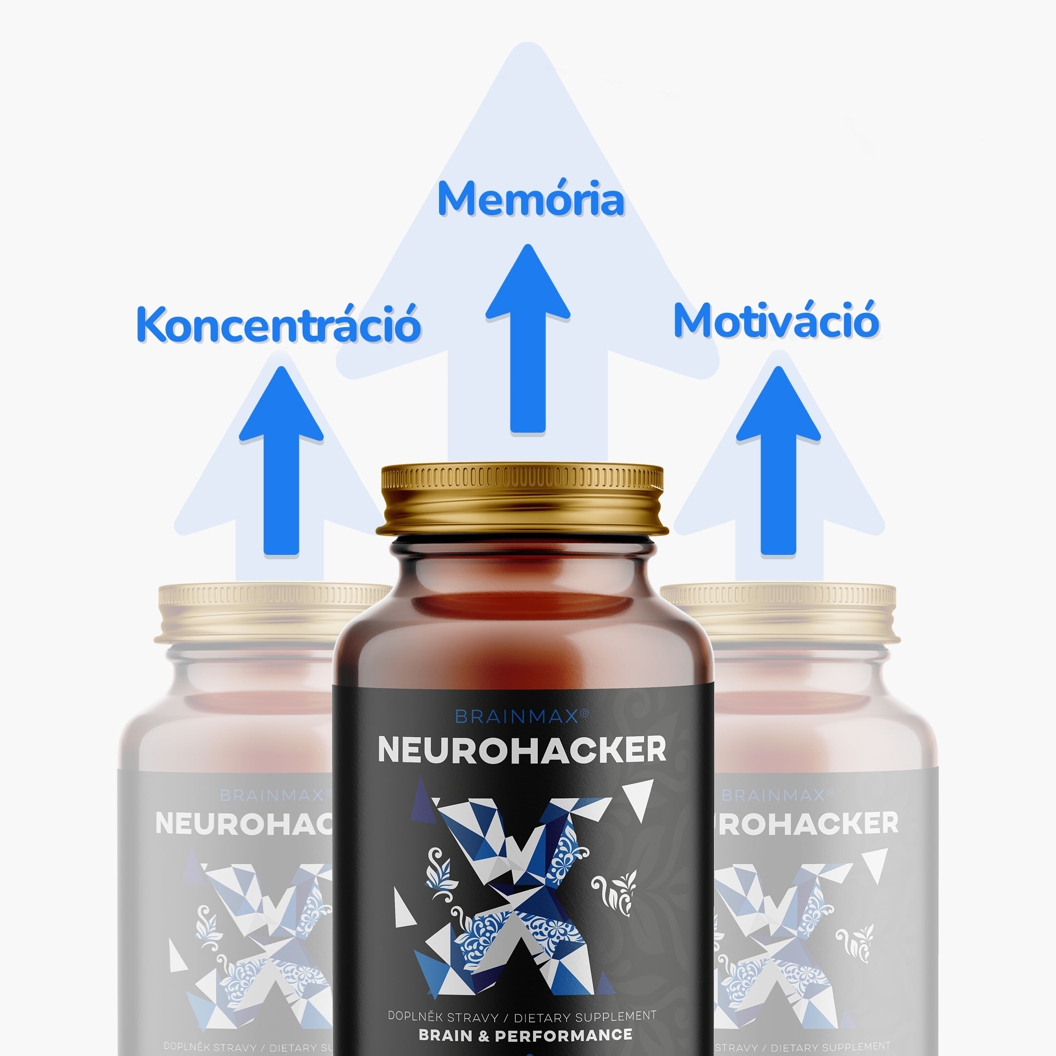 BrainMax NeuroHacker, Dopamine Upgrade!, 60 rostlinných kapslí Obrázek