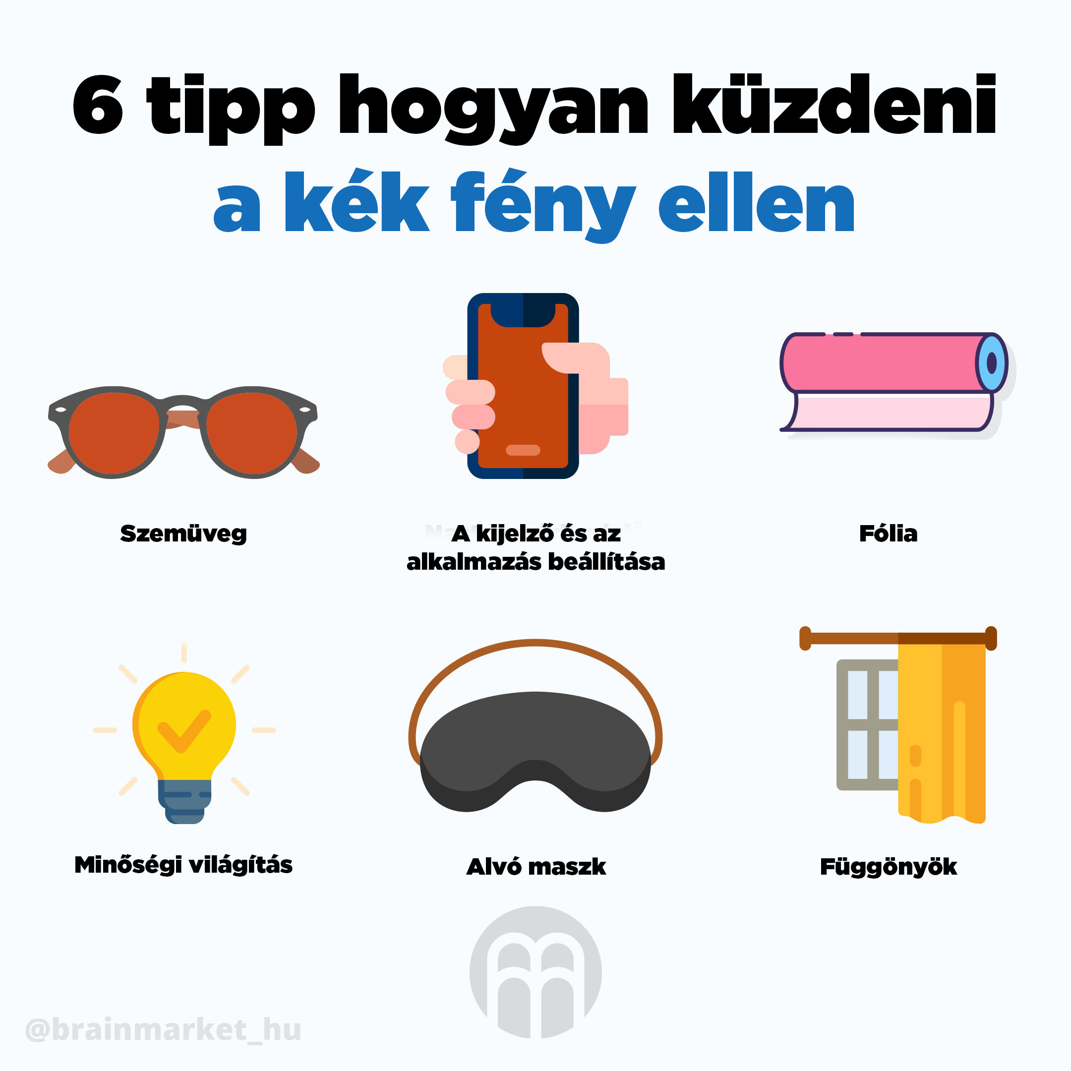BrainMax Fólie blokující 100% modrého a zeleného světla, II. generace Obrázek