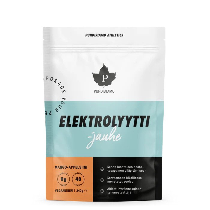 Puhdistamo - Electrolyte Powder 240g mango apple Obrázek