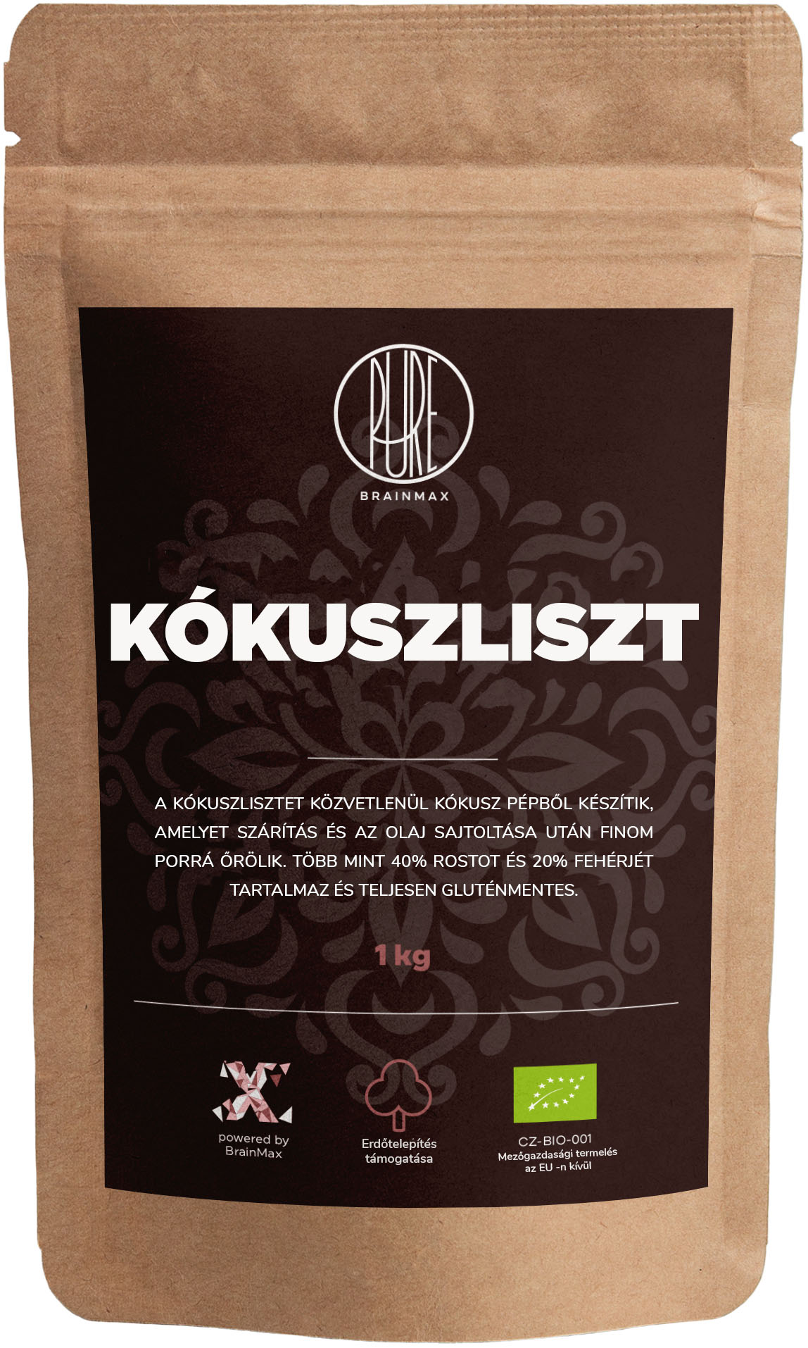 BrainMax Pure Kokosová mouka BIO, 1 kg Obrázek