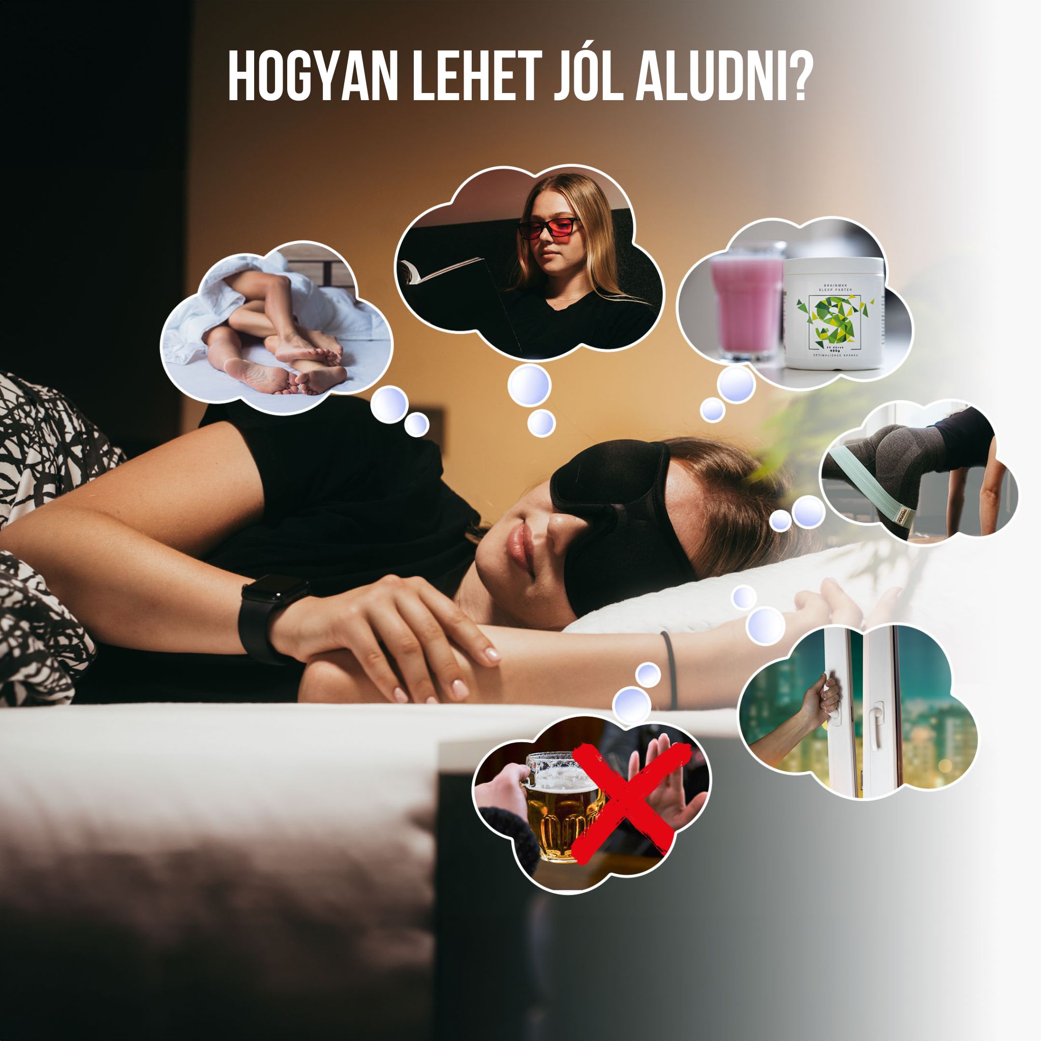 BrainMax Sleep Magnézium, 800 mg, 100 kapszula Obrázek