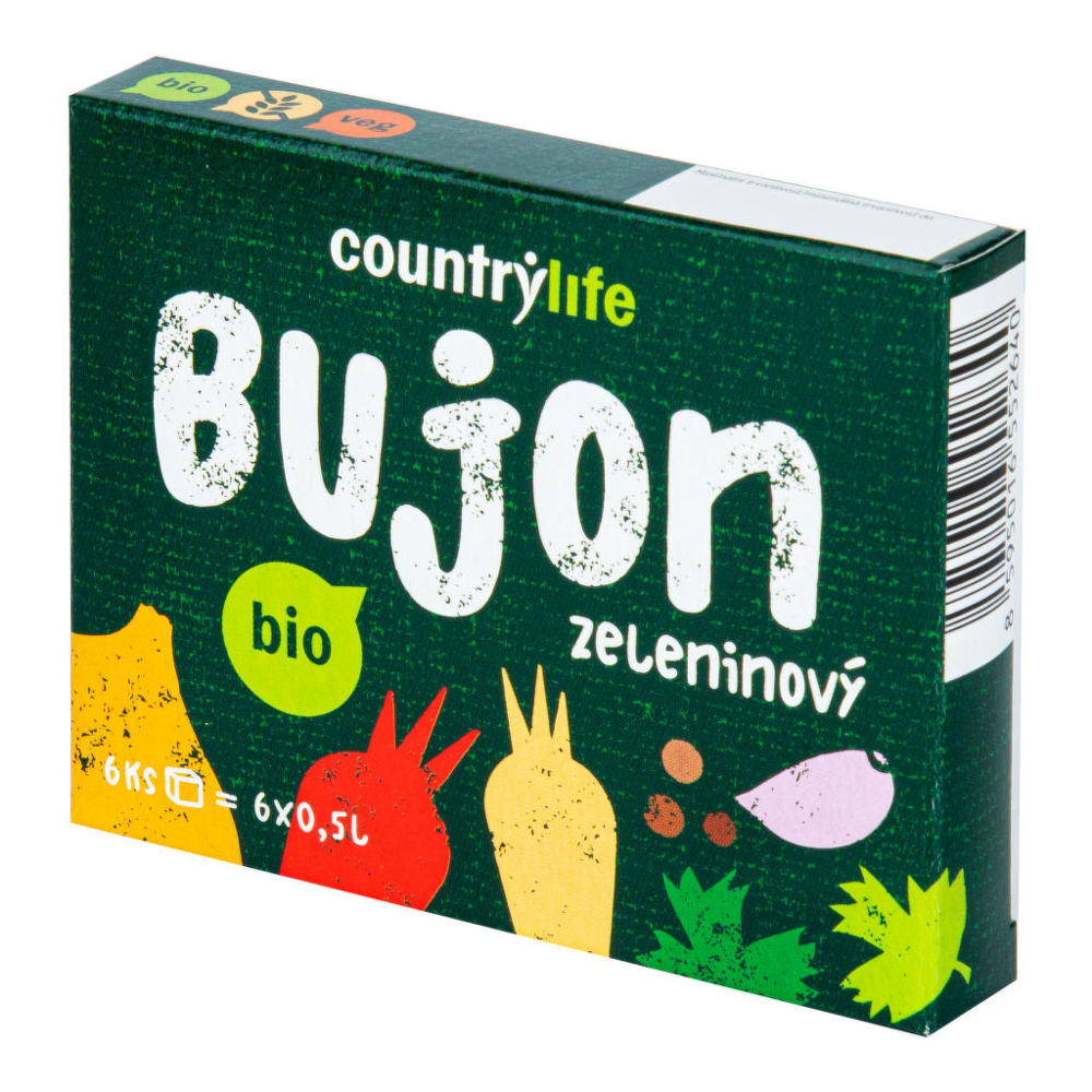 CountryLife - Bujón zeleninový, kostky, BIO, 66 g Obrázek