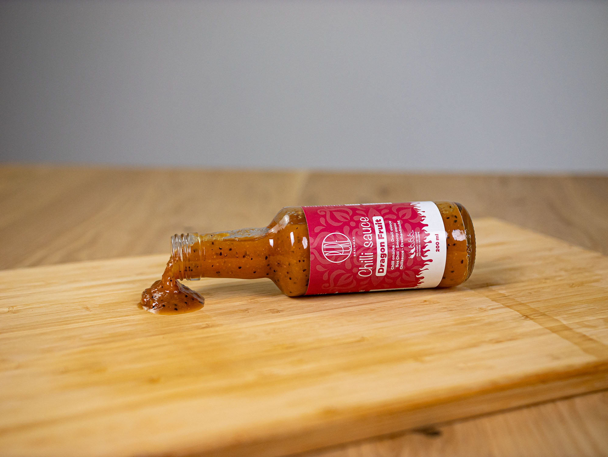 BrainMax Pure Chilli sauce, Dragon Fruit (chilli omáčka, dračí ovoce), 200 ml Obrázek