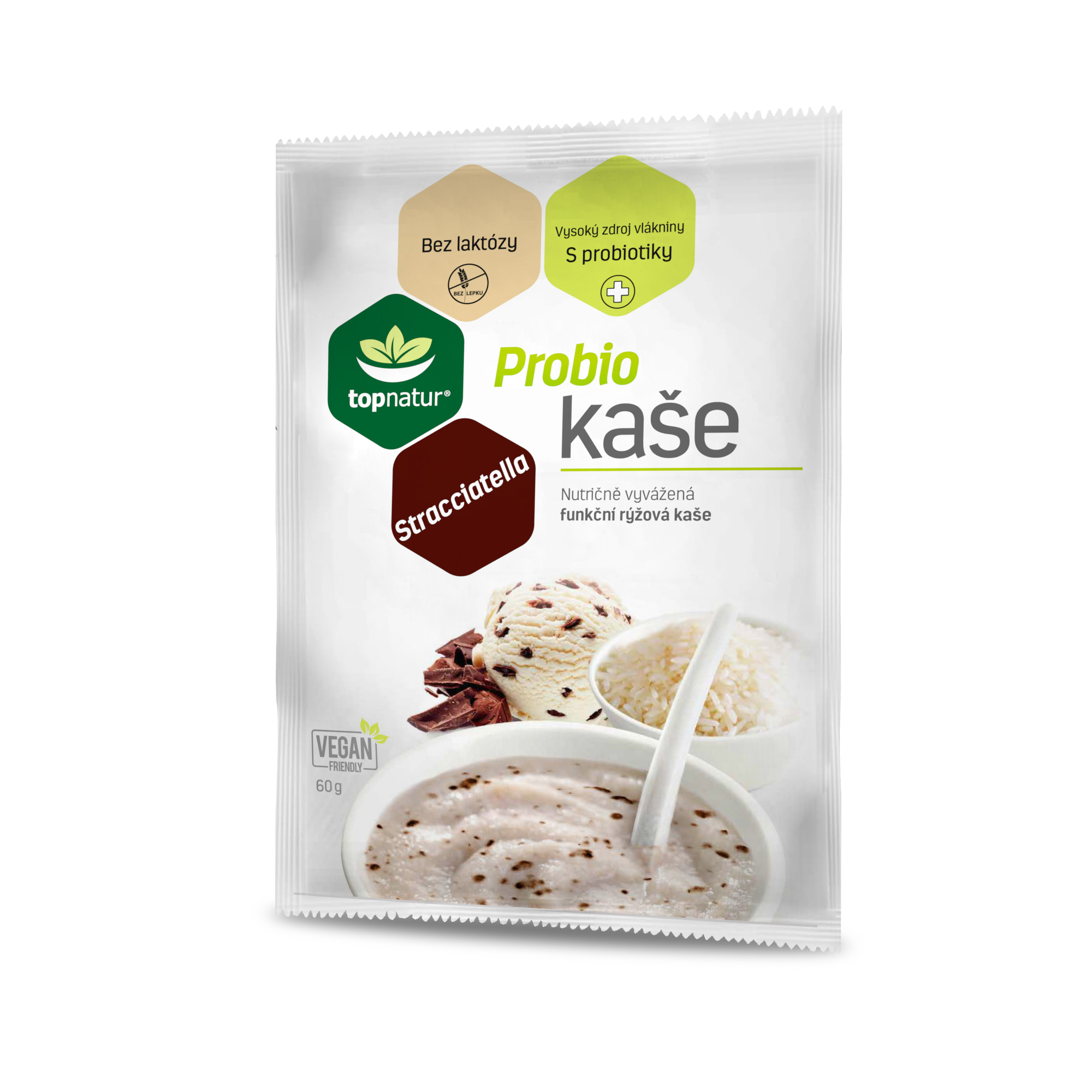 Topnatur Probio kaše straciatella 60 g Obrázek