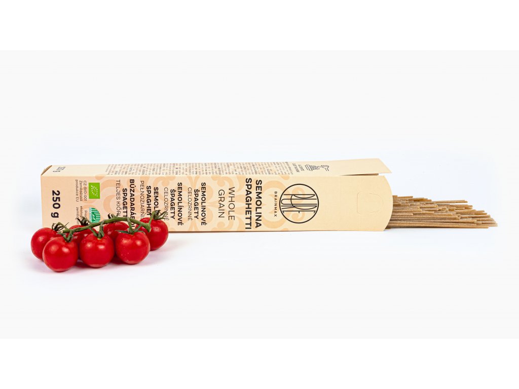 BrainMax Pure Špagety - semolinové, celozrnné BIO, 250 g Obrázek