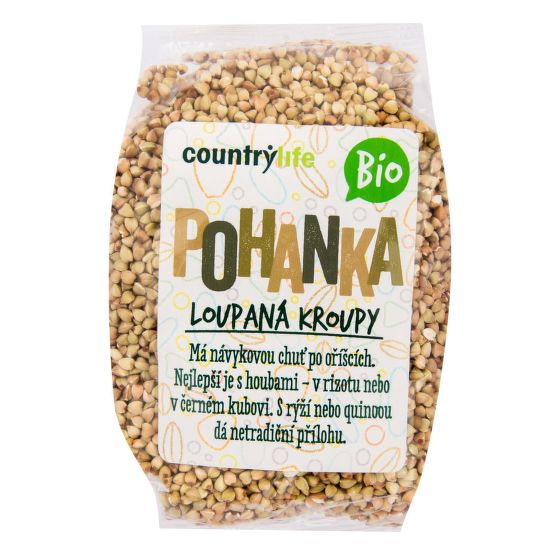 CountryLife - Pohanka loupaná kroupy BIO, 500g Obrázek