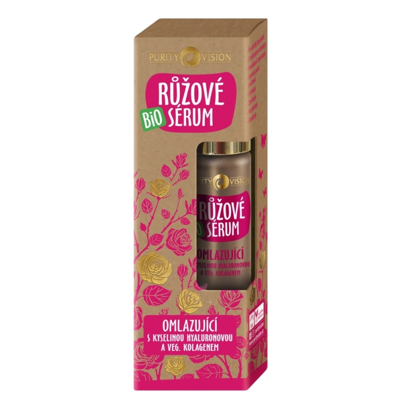 Purity Vision - Růžové omlazující hyaluronové sérum BIO, 50 ml Obrázek