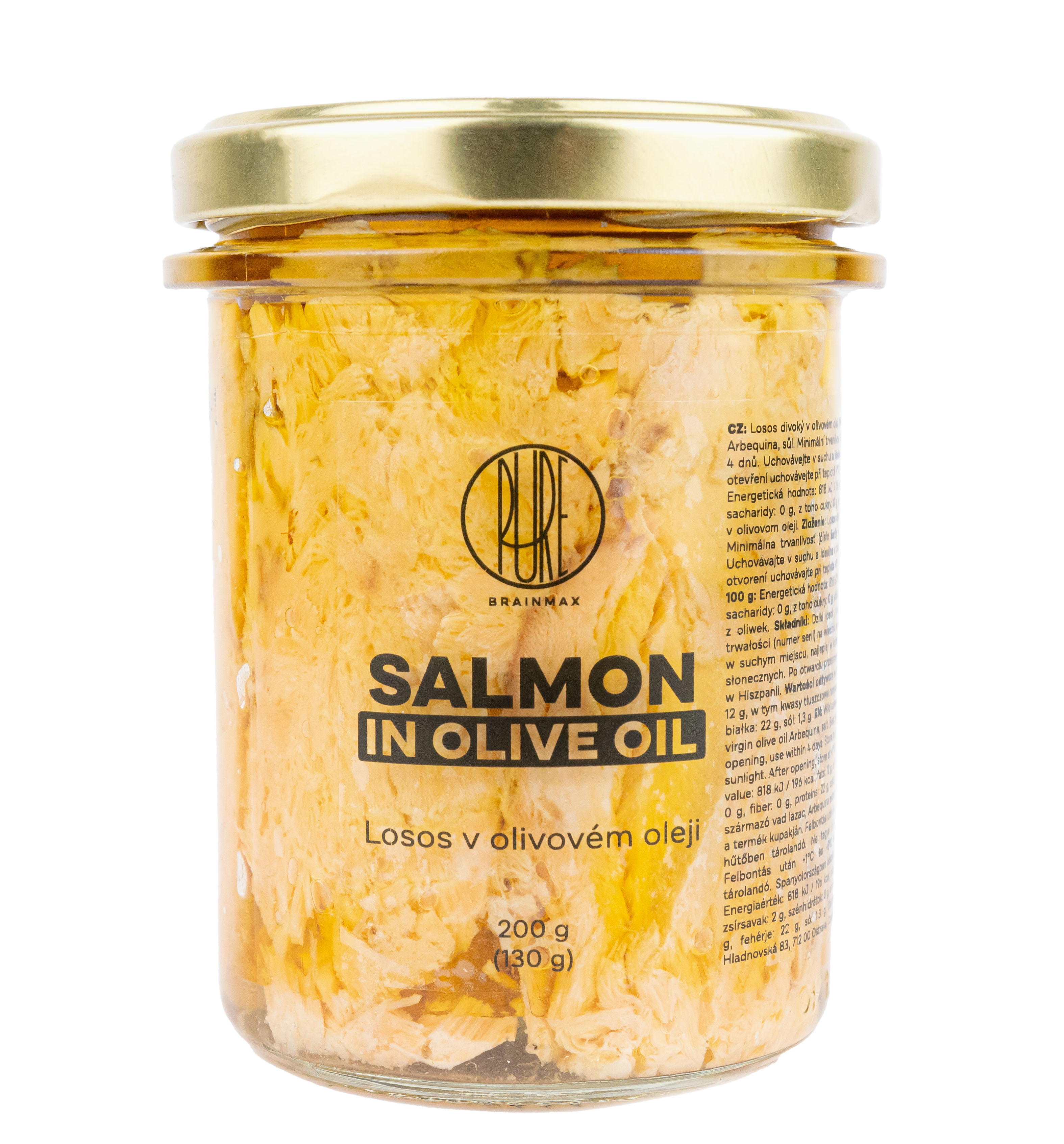 BrainMax Pure Losos v olivovém oleji, 130 g Obrázek