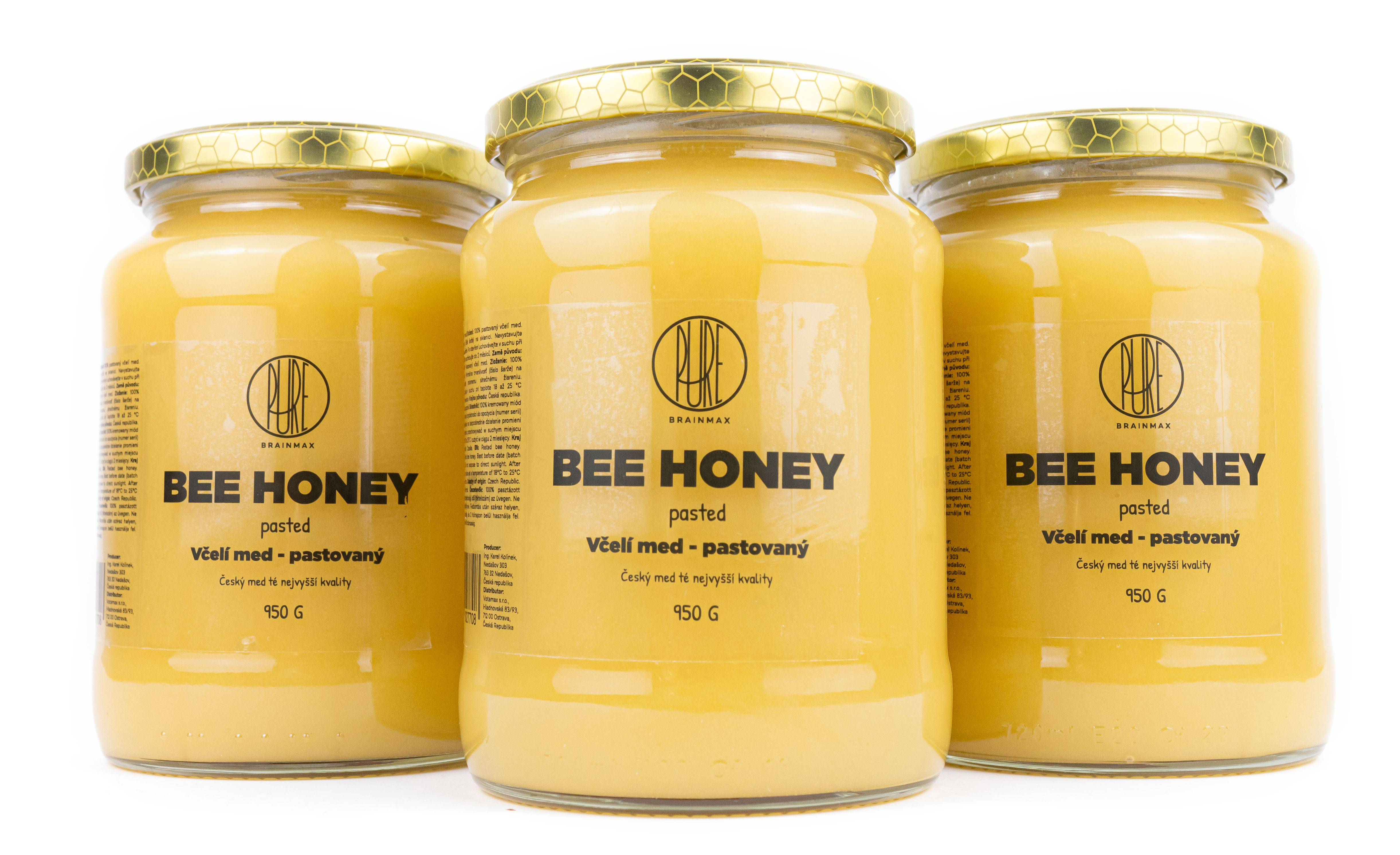BrainMax Pure Včelí med pastovaný, 950 g Obrázek