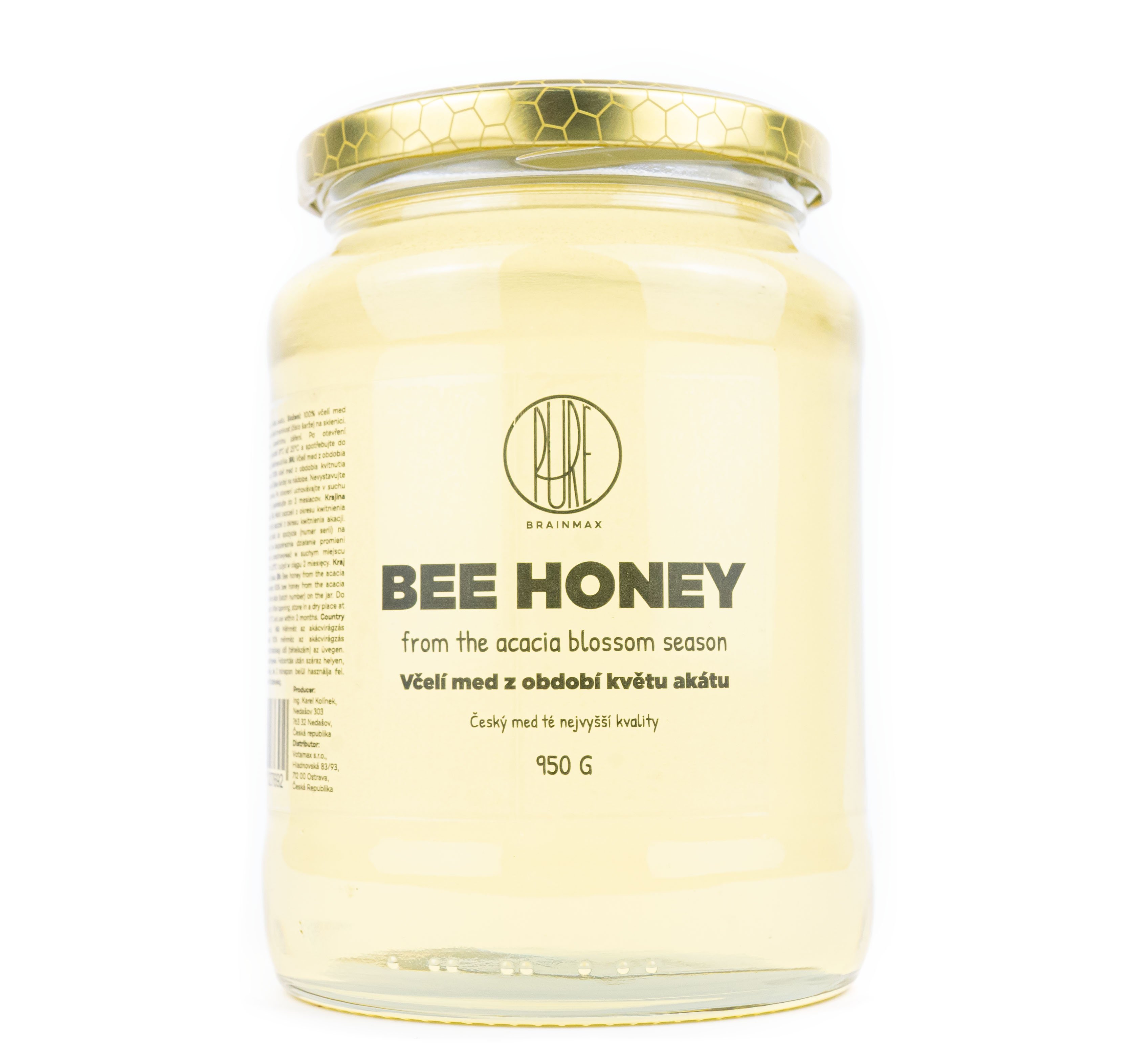 BrainMax Pure Včelí med z období květu akátu, 950 g Obrázek