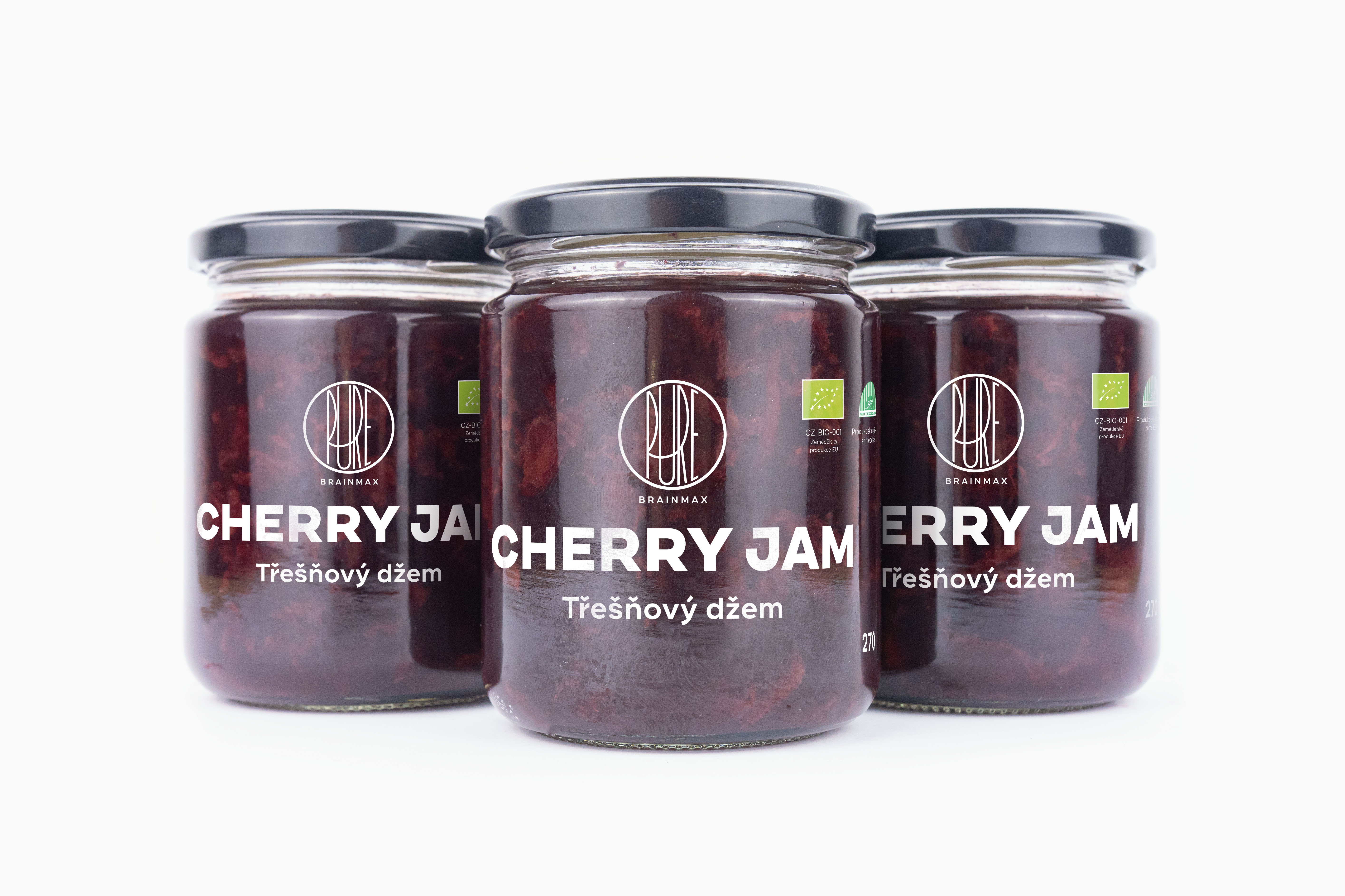 BrainMax Pure Džem Třešeň, BIO, 270g Obrázek
