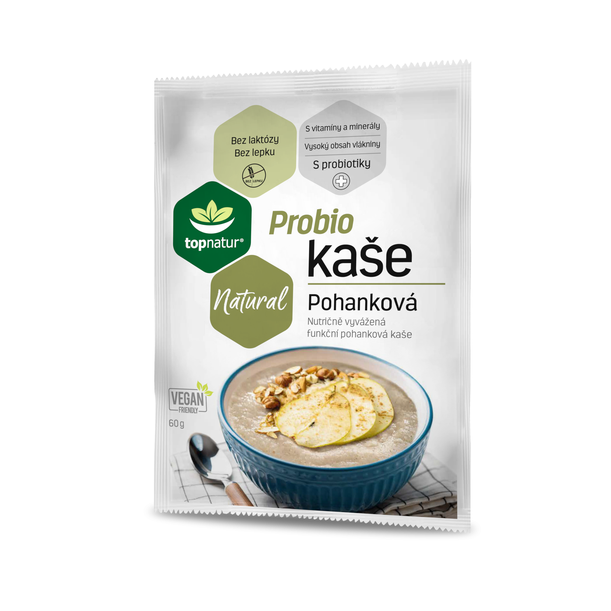 Topnatur - Probio kaše, Pohanková, 60g Obrázek