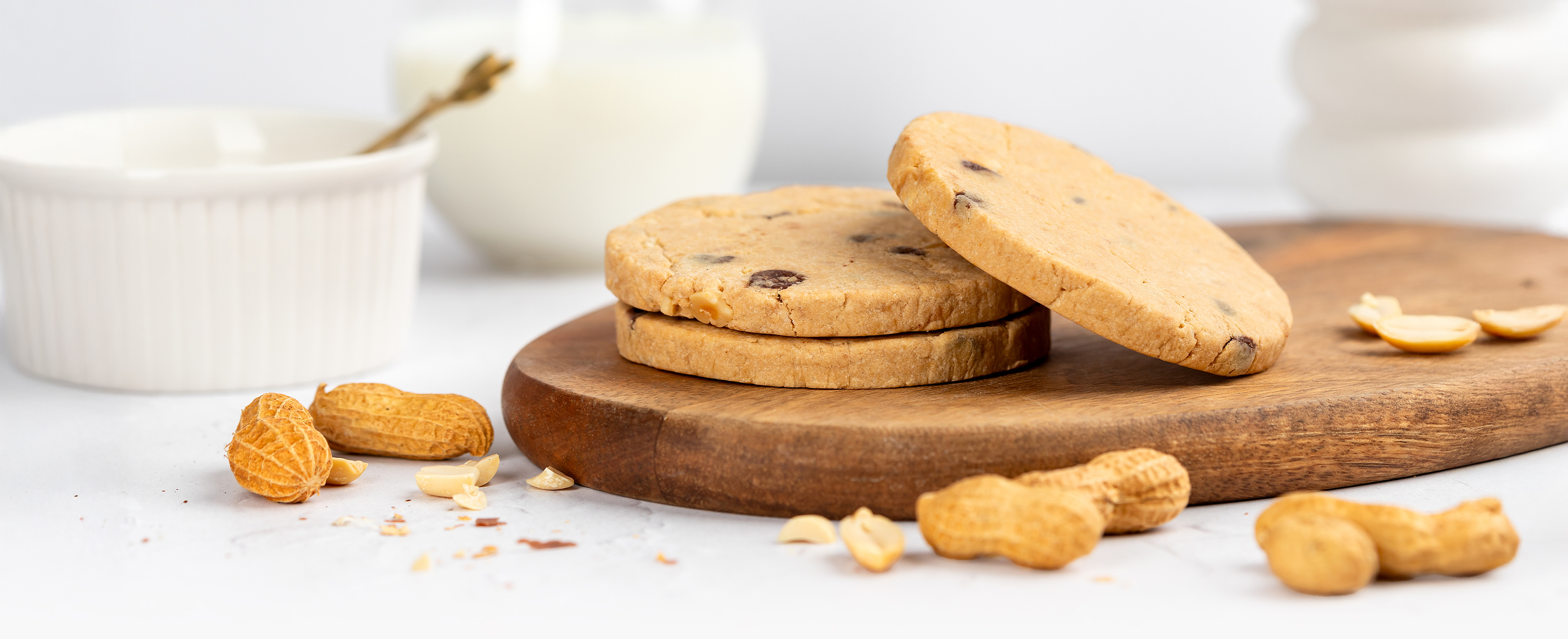 BrainMax Pure Protein Cookie, Arašídy & Čokoláda, BIO, 60 g Obrázek