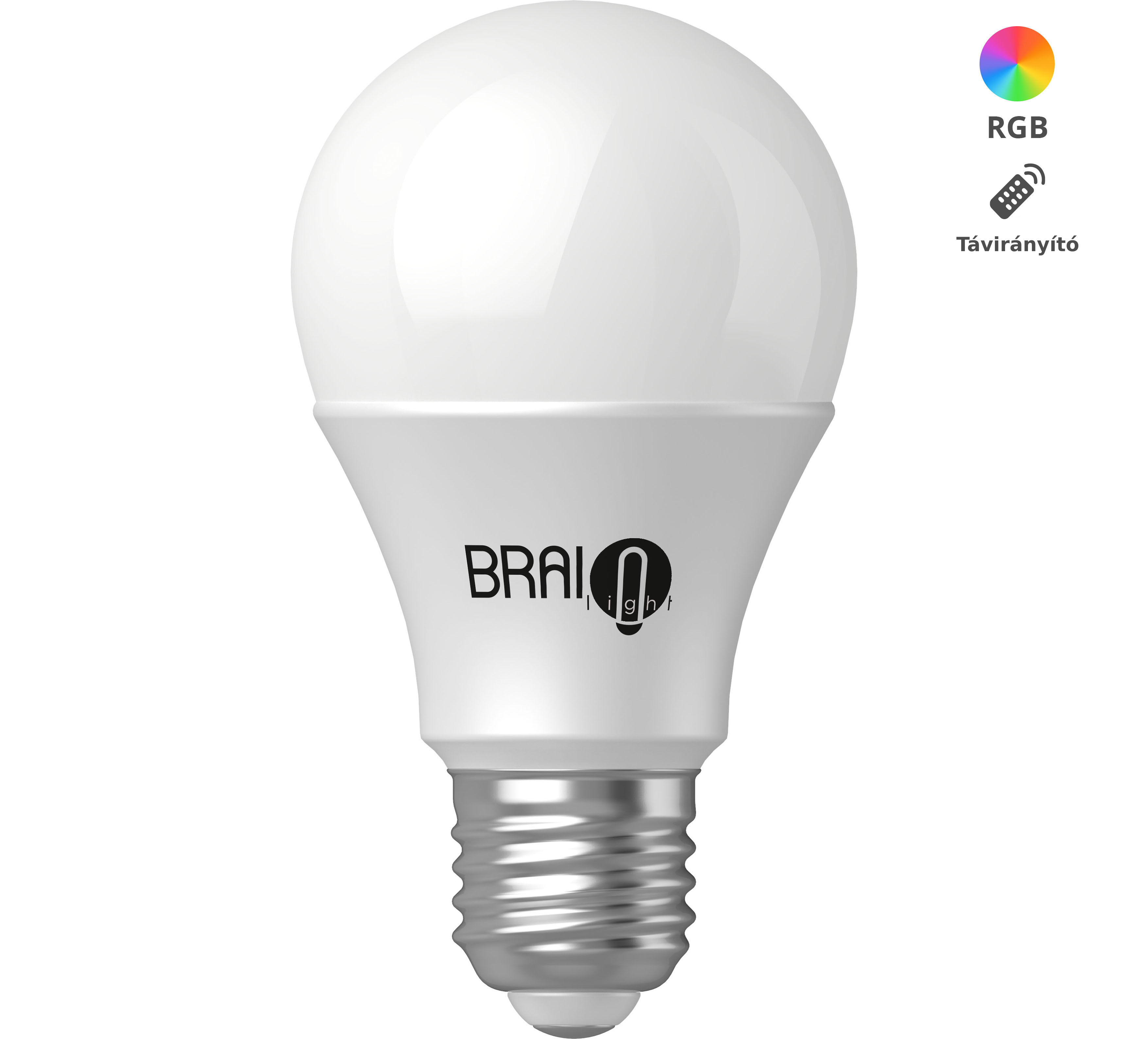 Chytrá žárovka BrainLight LED, závit E27, 8,5W, s ovladačem, stmívatelná Obrázek