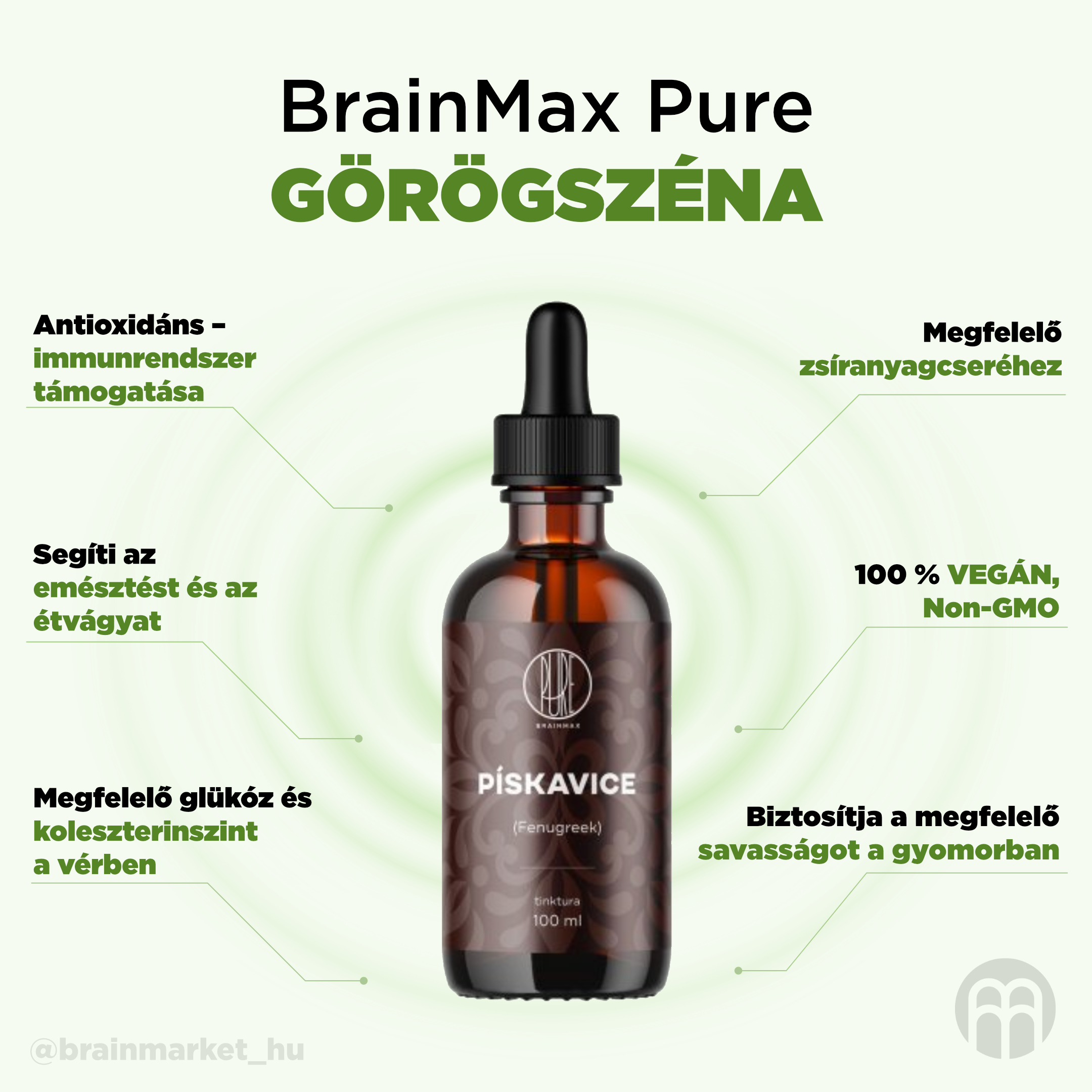 BrainMax Pure Pískavice (Fenugreek) tinktura 1:3, 100 ml Obrázek